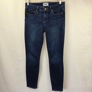 Paige Verdugo Ankle Skinny Jeans Size 28 Dark Wash